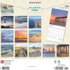 2025 BrownTrout Jersey Shore 12" x 12" Monthly Wall Calendar (9781975474980)
