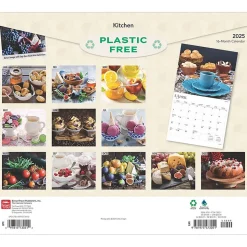 2025 BrownTrout Kitchen 14" x 24" Monthly Deluxe Wall Calendar, (9781975473051)