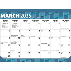 2025 BrownTrout Large Print 17" x 12" Monthly Desk Pad Calendar (9781975480608)