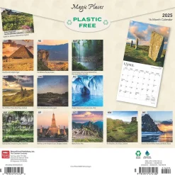 2025 BrownTrout Magic Places 12" x 12" Monthly Square Wall Calendar (9781975475130)