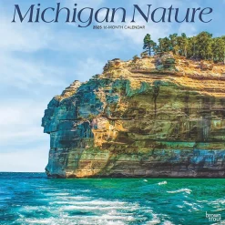 2025 BrownTrout Michigan Nature 12" x 12" Monthly Square Wall Calendar (9781975475260)