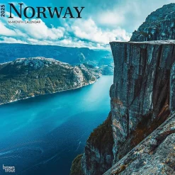 2025 BrownTrout Norway 12" x 12" Monthly Wall Calendar (9781975476182)