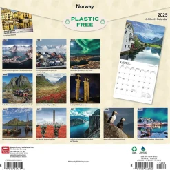 2025 BrownTrout Norway 12" x 12" Monthly Wall Calendar (9781975476182)