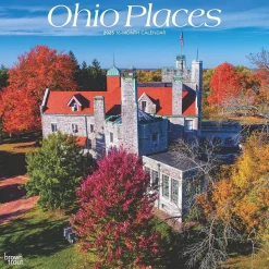 2025 BrownTrout Ohio Places 12" x 12" Monthly Wall Calendar (9781975475475)
