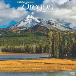 2025 BrownTrout Oregon Wild & Scenic 12" x 12" Monthly Wall Calendar (9781975475505)