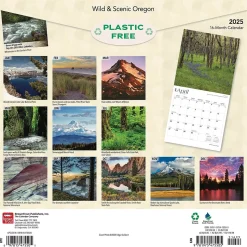 2025 BrownTrout Oregon Wild & Scenic 12" x 12" Monthly Wall Calendar (9781975475505)