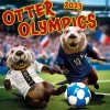 2025 BrownTrout Otter Olympics 12" x 12" Monthly Wall Calendar (9781975482961)