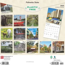 2025 BrownTrout Palmetto State South Carolina Places 12" x 12" Monthly Wall Calendar (9781975483050)