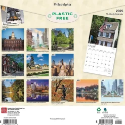 2025 BrownTrout Philadelphia 12" x 12" Monthly Wall Calendar (9781975475536)