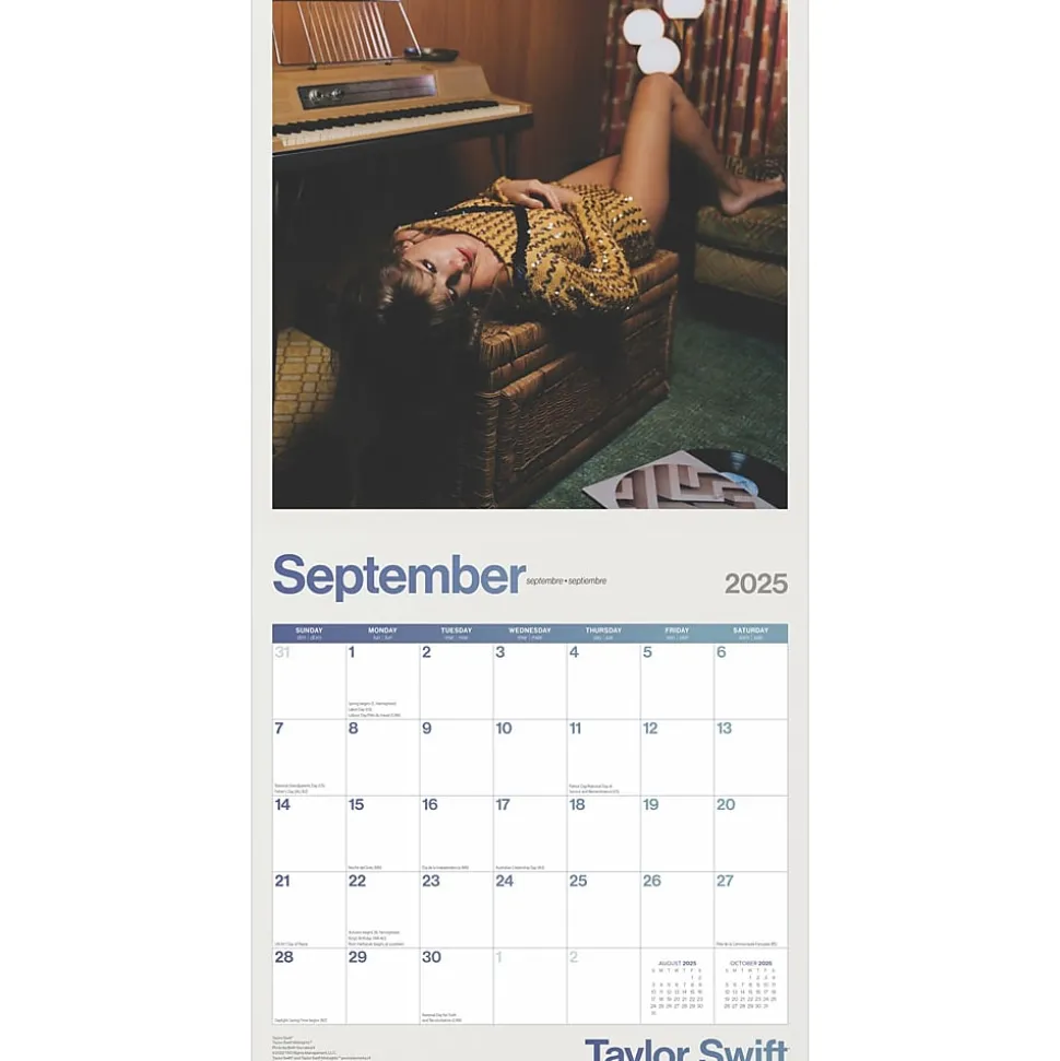 2025 BrownTrout Taylor Swift OFFICIAL 12" x 24" Monthly Square Wall Calendar (9781975479633)