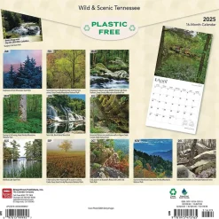 2025 BrownTrout Tennessee Wild & Scenic 12" x 12" Monthly Wall Calendar (9781975475765)