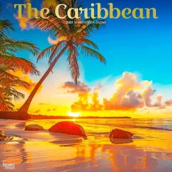2025 BrownTrout The Caribbean 12" x 12" Monthly Wall Calendar (9781975474584)