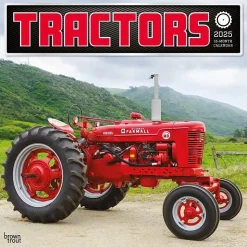 2025 BrownTrout Tractors 12" x 12" Monthly Square Wall Calendar (9781975477868)