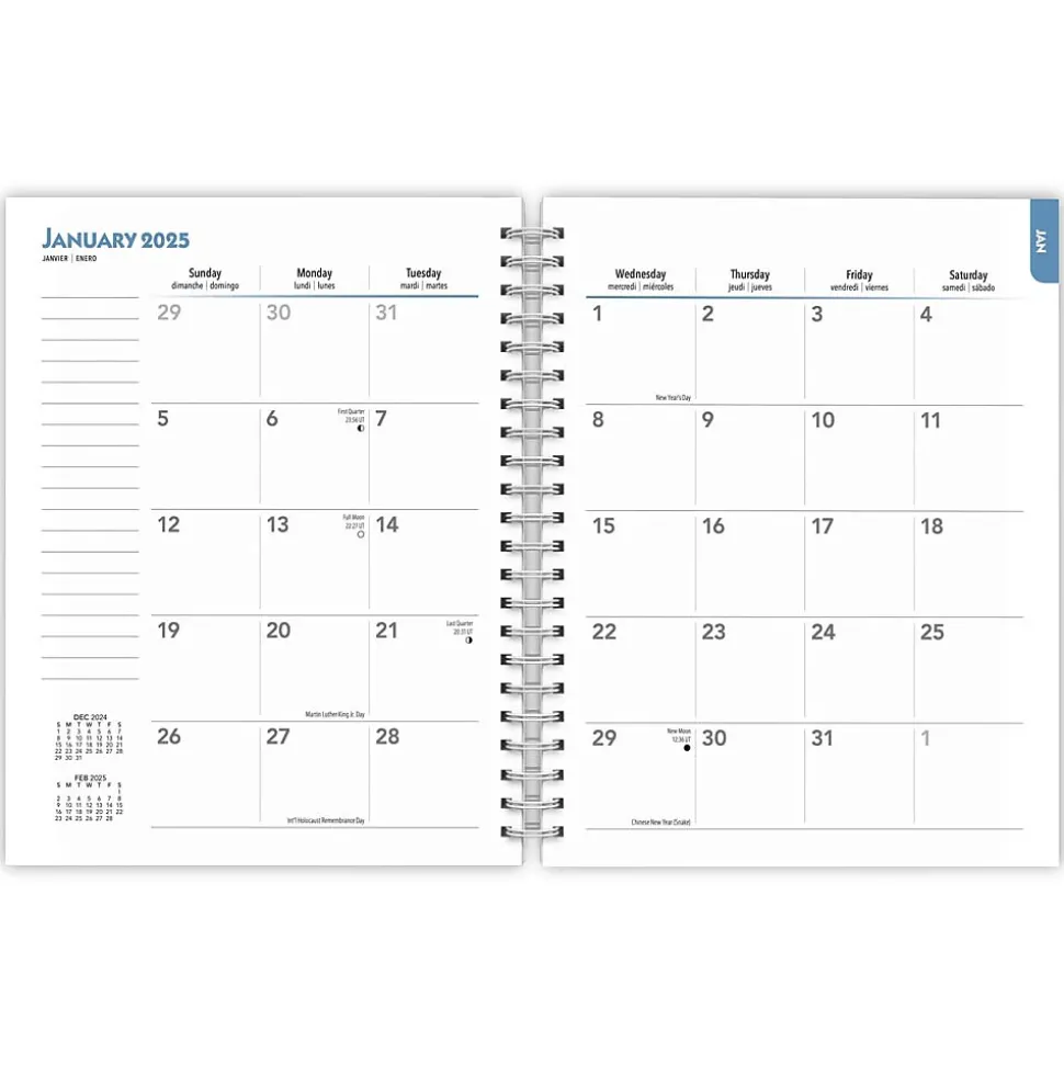 2025 BrownTrout Tropical Islands 6" x 7.75" Weekly Engagement Planner, Paper Cover, Multicolored (9781975473266)