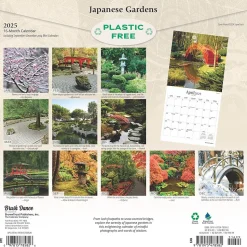 2025 Brush Dance Japanese Gardens 12" x 12" Monthly Wall Calendar (9781975478582)