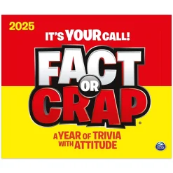 2025 Cal Ink Fact or Crap 6" x 5" Day-to-Day Desktop Box Calendar (9781645915898)