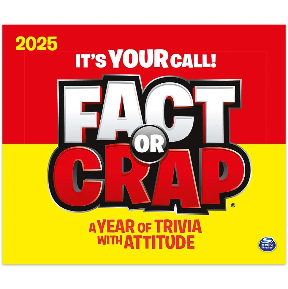 2025 Cal Ink Fact or Crap 6" x 5" Day-to-Day Desktop Box Calendar (9781645915898)