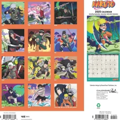 2025 Cal Ink Naruto 12" x 12" Monthly Wall Calendar (9781645916864)