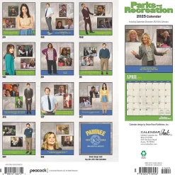 2025 Cal Ink Parks and Recreation 12" x 12" Monthly Wall Calendar (9781645916956)