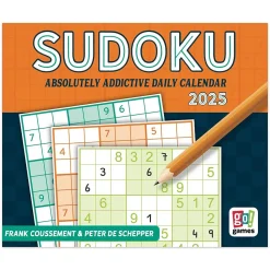 2025 Cal Ink Sudoku 6" x 5" Day-to-Day Desktop Box Calendar (9781645915904)