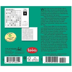 2025 Cal Ink Sudoku 6" x 5" Day-to-Day Desktop Box Calendar (9781645915904)