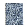 2025 Cambridge Blockprint 8.5" x 11" Weekly & Monthly Planner, Cotton Cover, Blue/White (1724-905-25)