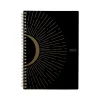 2025 Cambridge Radiate 5.5" x 8.5" Weekly & Monthly Planner, Poly Cover, Black/Gold (1725-200-25)