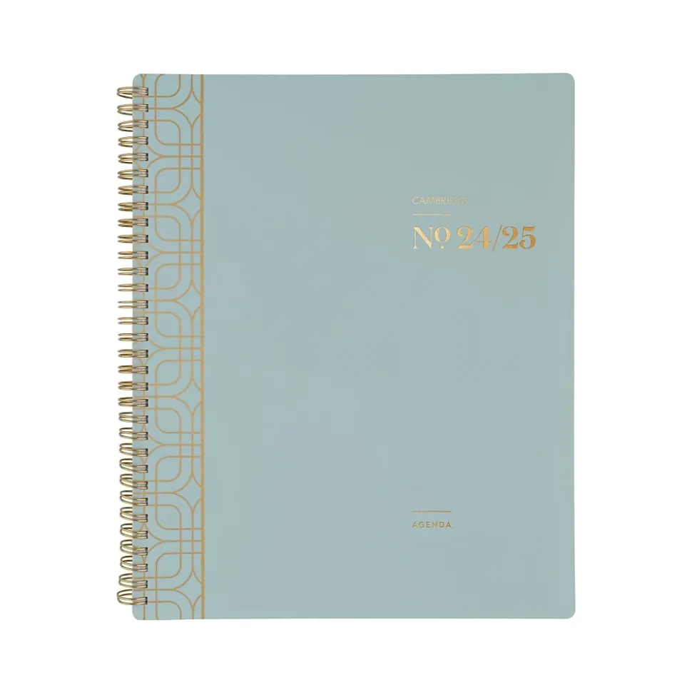 2024-2025 Cambridge WorkStyle Classic 8.5" x 11" Academic Weekly & Monthly Planner, Poly Cover, Mellow Frost