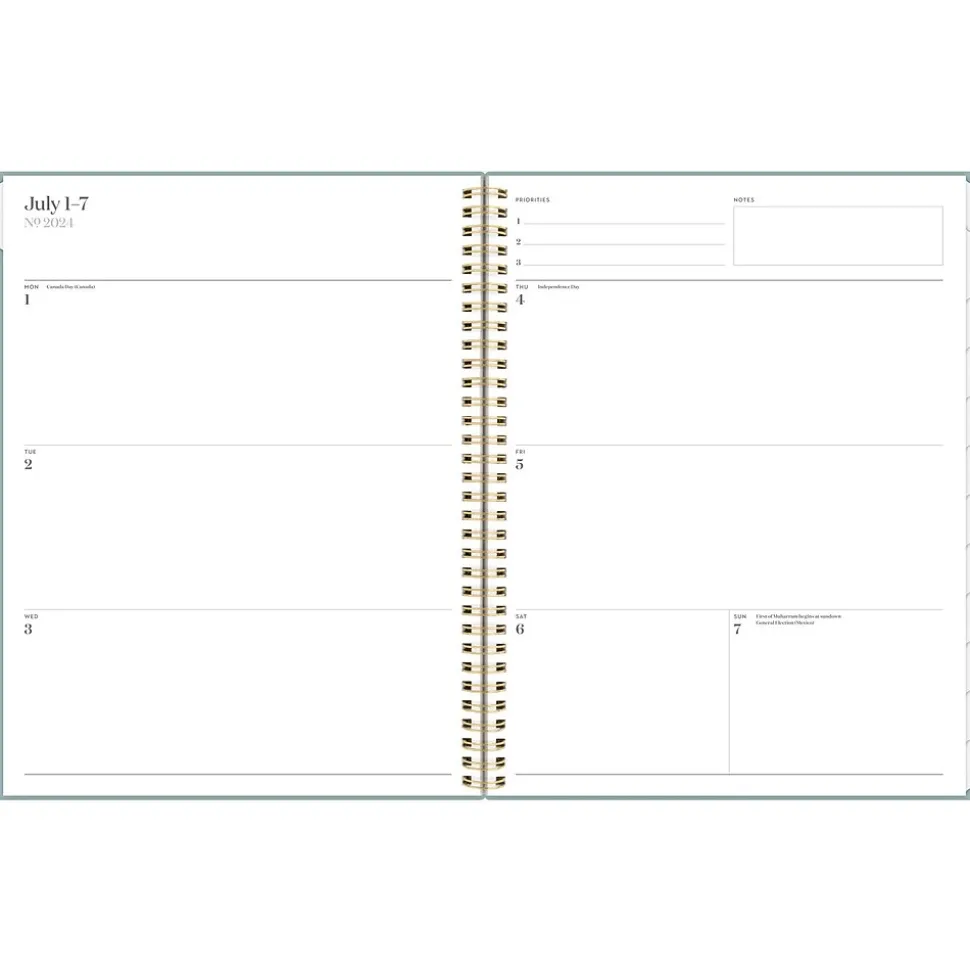2024-2025 Cambridge WorkStyle Classic 8.5" x 11" Academic Weekly & Monthly Planner, Poly Cover, Mellow Frost