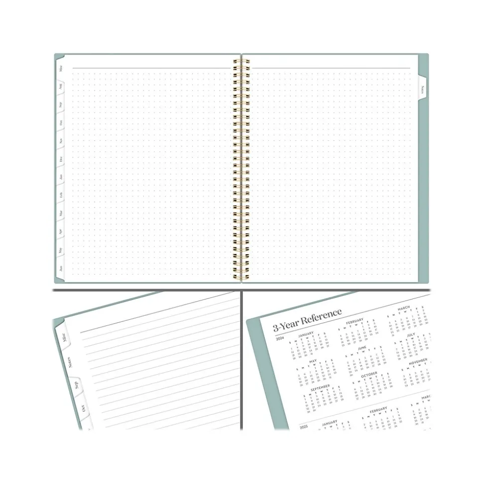 2024-2025 Cambridge WorkStyle Classic 8.5" x 11" Academic Weekly & Monthly Planner, Poly Cover, Mellow Frost