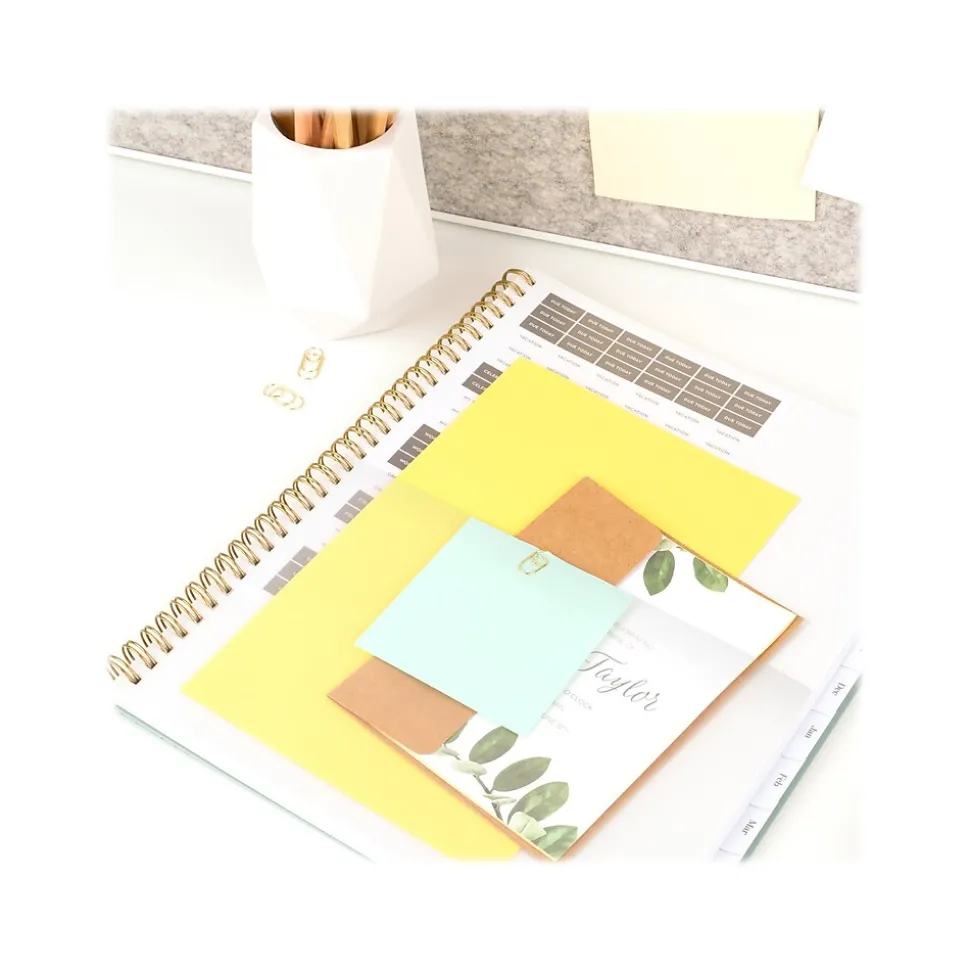 2024-2025 Cambridge WorkStyle Classic 8.5" x 11" Academic Weekly & Monthly Planner, Poly Cover, Mellow Frost