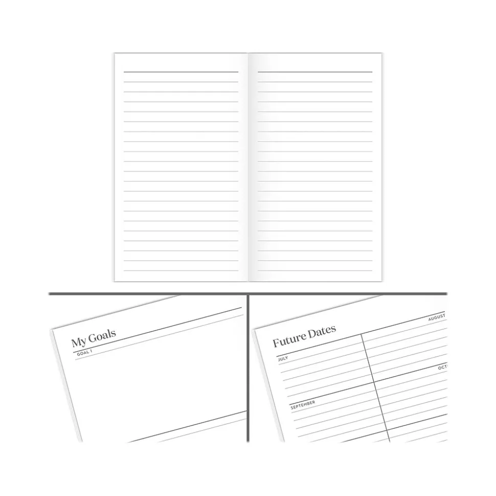 2024-2026 Cambridge WorkStyle Mellow Frost 3.5" x 6.25" Academic Monthly Planner, Paper Cover, Teal/Gold (1606-021A-46-25)