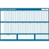 2025 ComplyRight 36" x 24" Yearly Dry Erase Wall Calendar, Vacation, Blue/White (J1712)