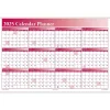 2025 ComplyRight Full Calendar Planner 36" x 24" Yearly Dry Erase Wall Calendar, Burgundy (J0056BU)