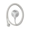360 Electrical 6' Extension Cord, 3-Outlet, Titanium (360461-TI-4ES)