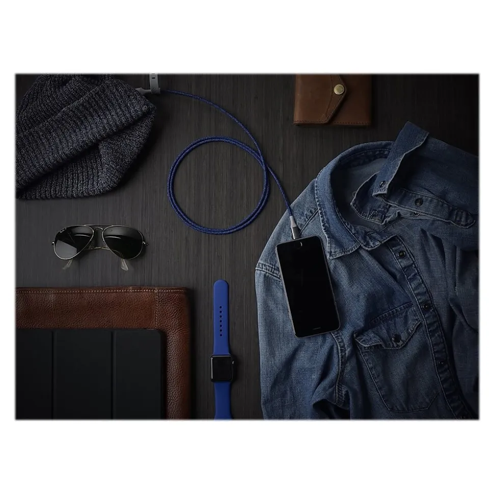 360 Electrical Authentic Collection Lightning to USB for iPhone/iPad/iPod Touch, Navy (360650-NV)