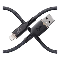 360 Electrical Fluid Lightning to USB-A Charging Cable, 5 ft., Granite (3E0794-GRG8NA)