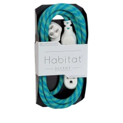 360 Electrical Habitat Braided 8' Extension Cord, 3-Outlet, Multicolor (360417-MJ-8ES)