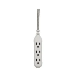 360 Electrical Habitat Modern Collection 15' Extension Cord, 3-Outlet, Tungsten (360429-TU-8ES)
