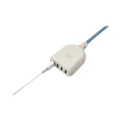 360 Electrical Harmony Collection Habitat+4.8A USB Extension for Most Smartphones, Cream (360614)
