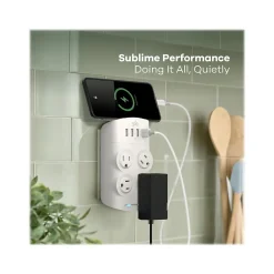 360 Electrical Revolve24 4-Outlet 4-USB Port Surge Protector, White (3E0775-WHT6NA)