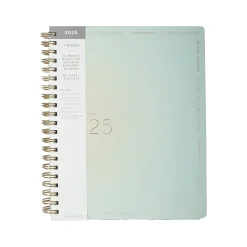 2024-2025 Fringe Manifesting 8.75" x 11" Academic Weekly & Monthly Planner, Paper Cover, Aquamarine Blue (825011FSC)