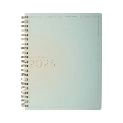 2024-2025 Fringe Manifesting 8.75" x 11" Academic Weekly & Monthly Planner, Paper Cover, Aquamarine Blue (825011FSC)