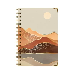 2024-2025 Global Printed Products Golden Desert 5.5" x 8" Academic Weekly & Monthly Planner, Paper Cover, Multicolor