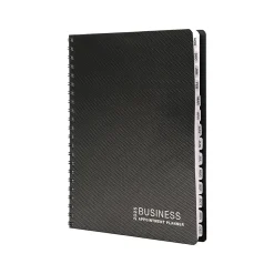 2025 Global Printed Products 8.5" x 11" Weekly & Monthly Appointment Planner, Paper Cover, Black (APPT-CY25-8511)