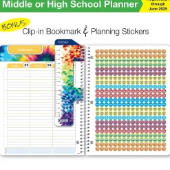 2024-2025 Global Printed Products 8.5" x 11" Academic Year Planner, Paper Cover, Multicolor (AY24SM851103-CP)