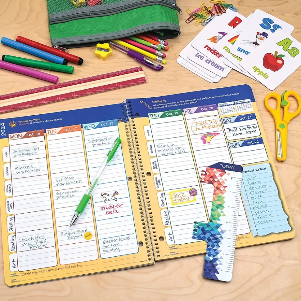 2024-2025 Global Printed Products 8.5" x 11" Academic Year Planner, Paper Cover, Multicolor (AY24EM851103-CP)