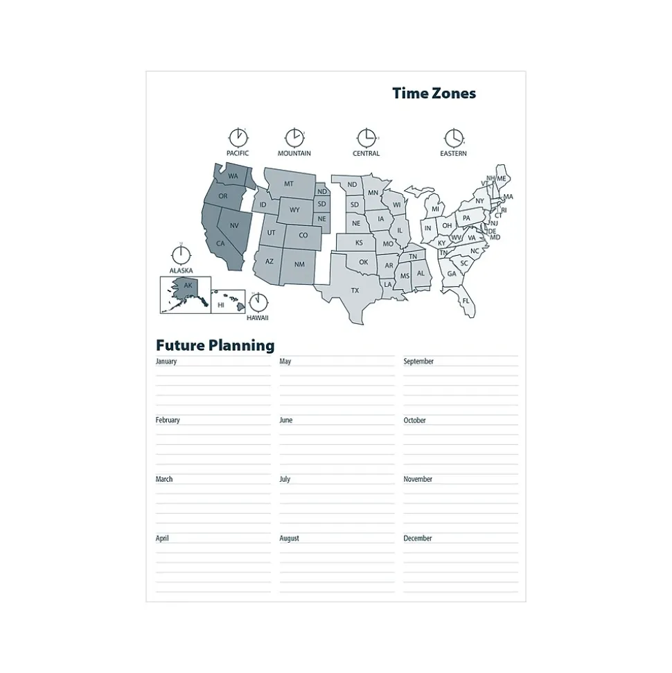 2024-2025 House of Doolittle 8.5" x 11" Academic Weekly Appointment Book, Leatherette Cover, Black (257202-25)
