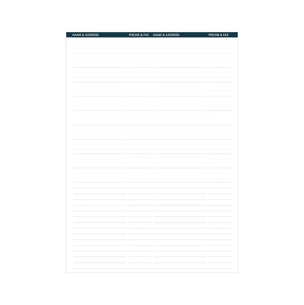 2024-2025 House of Doolittle 8.5" x 11" Academic Weekly Appointment Book, Leatherette Cover, Black (257202-25)