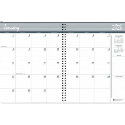 2023-2024 House of Doolittle 8.5" x 11" Monthly Planner, Black (2620-02-23)